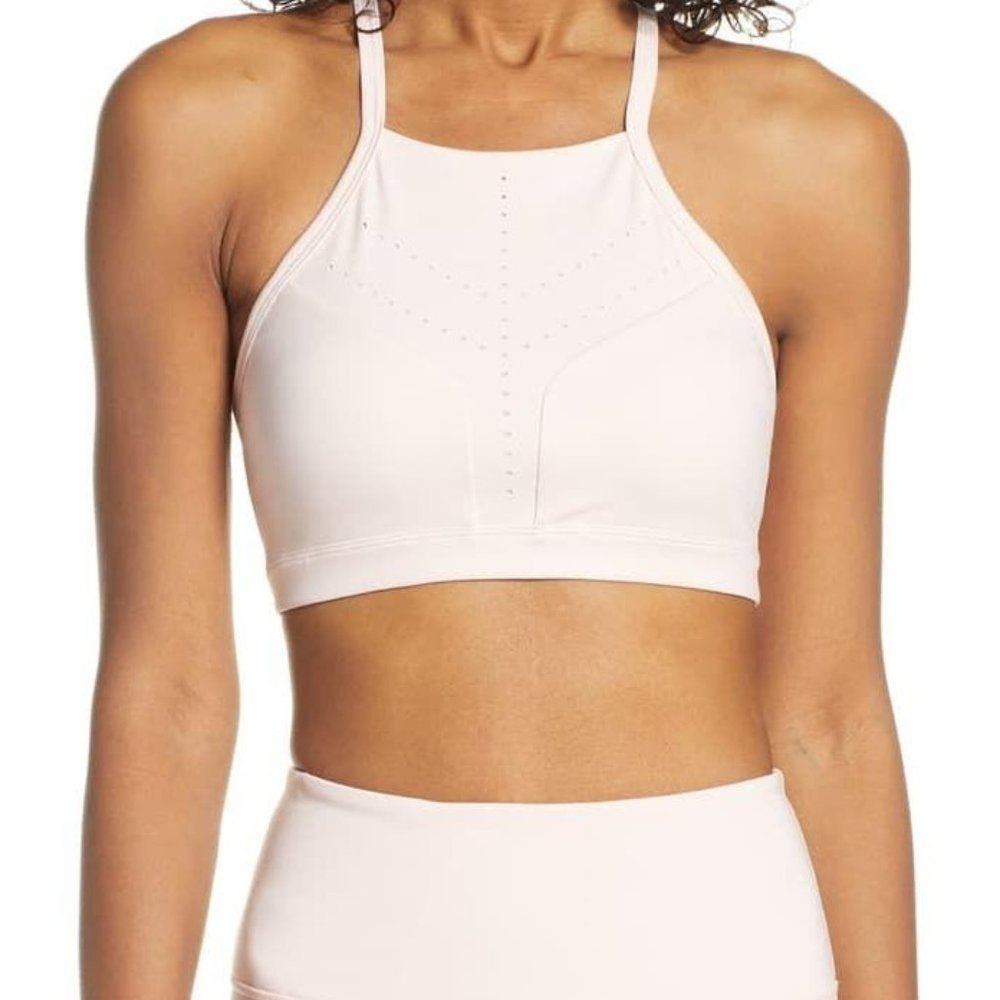 Zella Hydra Perforated sports bra size small‎ pink